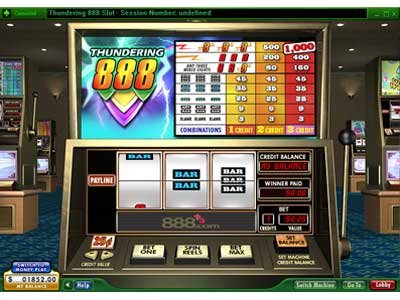 Классический именной игровой автомат Thundering 888